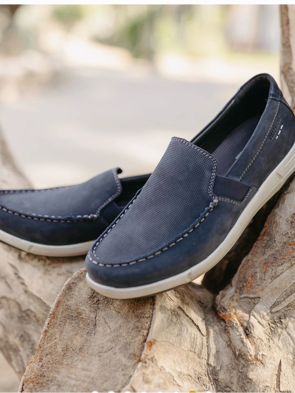 Josef Seibel Men's gray Slip-On Casual Loafers